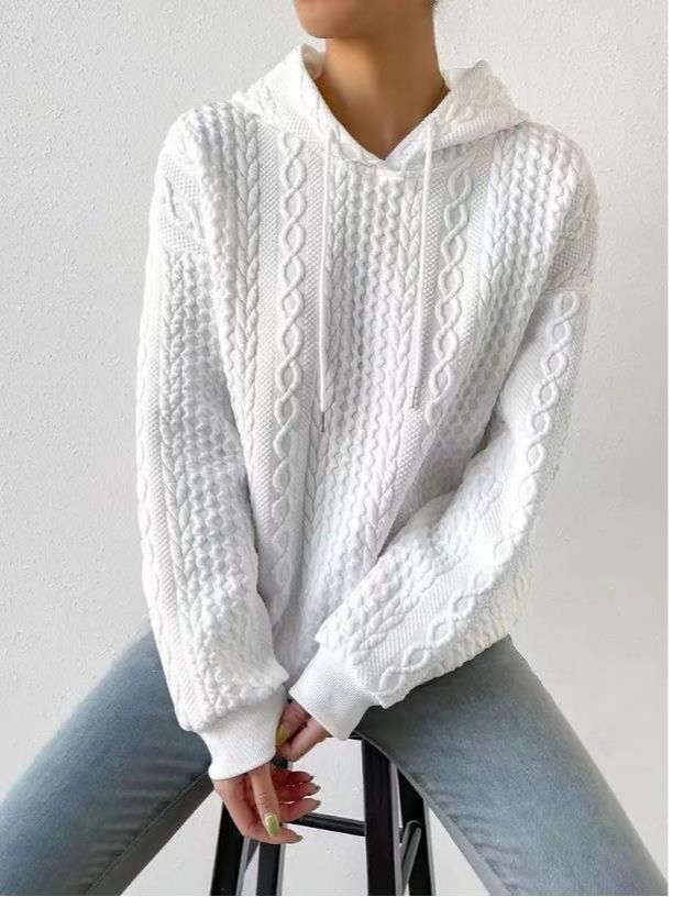 Women's oversized hoodie in various colors, perfect for layering and comfort. 4