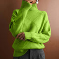 Women's Comfortable Turtleneck Sweater in soft knit fabric