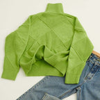 Women's Comfortable Turtleneck Sweater in soft knit fabric 4