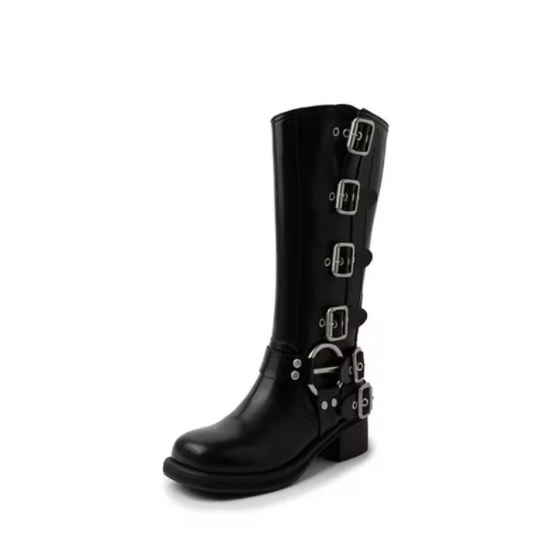 Midnight Marauder High Boots Amsterdam Style