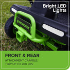 Greenworks 60V 30” CrossoverT Riding Lawn Tractor with 8.0 Ah Amsterdam Style