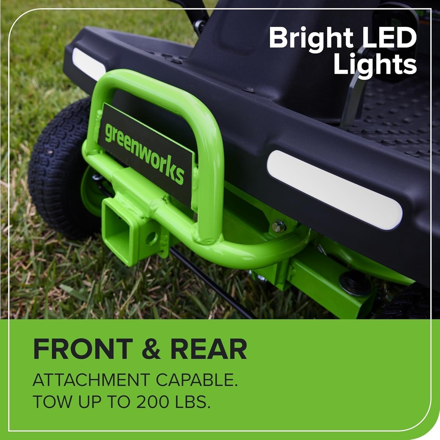 Greenworks 60V 30” CrossoverT Riding Lawn Tractor with 8.0 Ah Amsterdam Style
