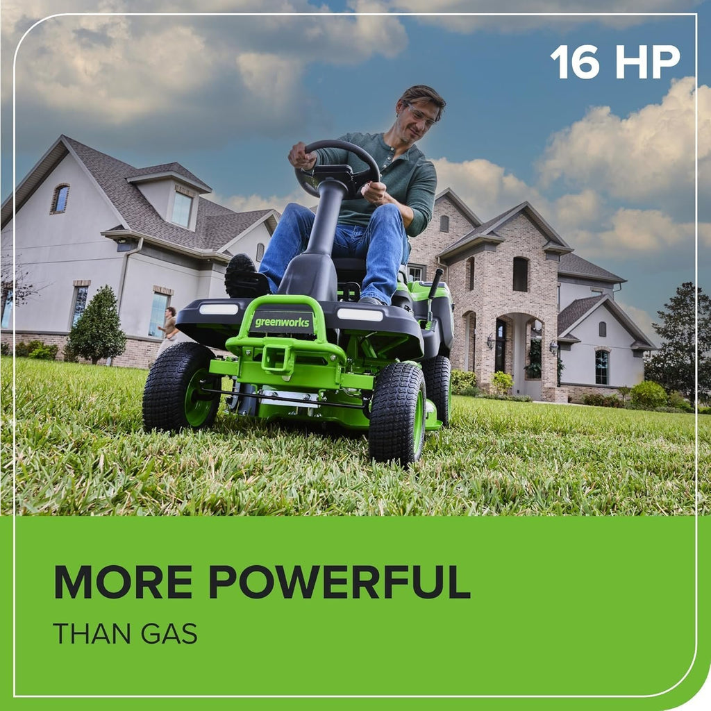 Greenworks 60V 30” CrossoverT Riding Lawn Tractor with 8.0 Ah Amsterdam Style