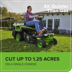 Greenworks 60V 30” CrossoverT Riding Lawn Tractor with 8.0 Ah Amsterdam Style