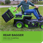 Greenworks 60V 30” CrossoverT Riding Lawn Tractor with 8.0 Ah Amsterdam Style
