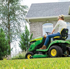 John Deere S120 Mower  42 in. 22 HP V-Twin Gas Hydrostatic Riding Lawn Mower Amsterdam Style