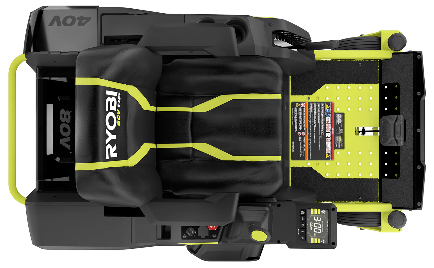 RYOBI 80V HP Brushless 30 in. Battery Electric Cordless Zero Turn Mower with 80V 10 Ah Batteries Amsterdam Style