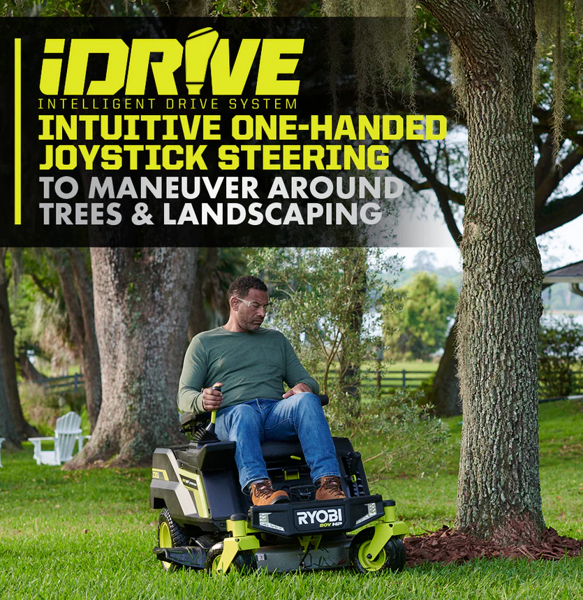 RYOBI 80V HP Brushless 30 in. Battery Electric Cordless Zero Turn Mower with 80V 10 Ah Batteries Amsterdam Style