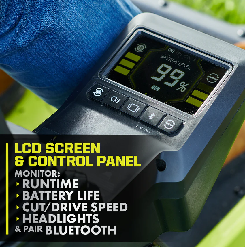 RYOBI 80V HP Brushless 30 in. Battery Electric Cordless Zero Turn Mower with 80V 10 Ah Batteries Amsterdam Style