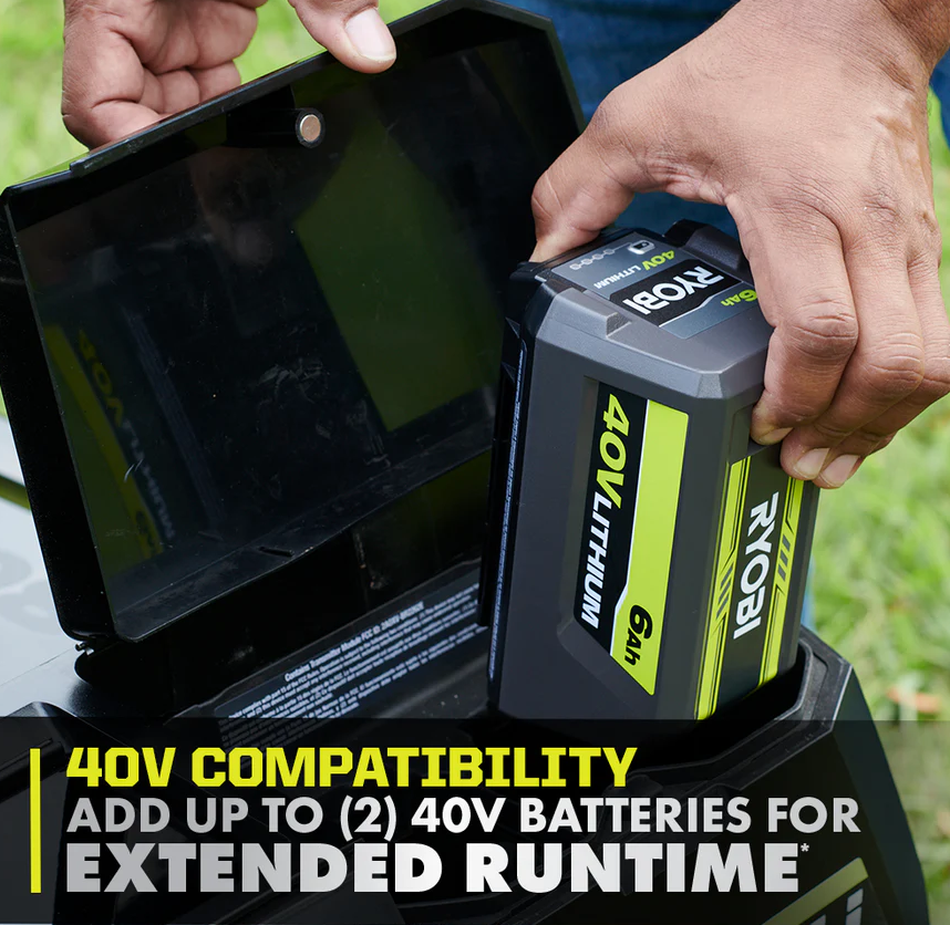 RYOBI 80V HP Brushless 30 in. Battery Electric Cordless Zero Turn Mower with 80V 10 Ah Batteries Amsterdam Style