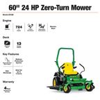 Z515E 60 In. 24 HP V-Twin ELS Gas Dual Hydrostatic Zero-Turn Riding Mower Amsterdam Style