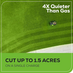 Greenworks 60V 42 Electric CrossoverZ Zero Turn Mower with 8 Ah Batteries and Dual Port Turbo Chargers Amsterdam Style