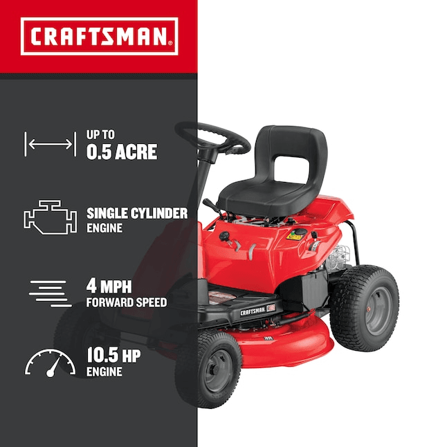 Craftsman R110 30in 10.5 HP 344cc 6-Speed Riding Lawn Mower Amsterdam Style