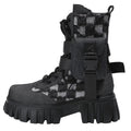 Barka Denim Platform Boots Amsterdam Style