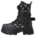 Barka Denim Platform Boots Amsterdam Style