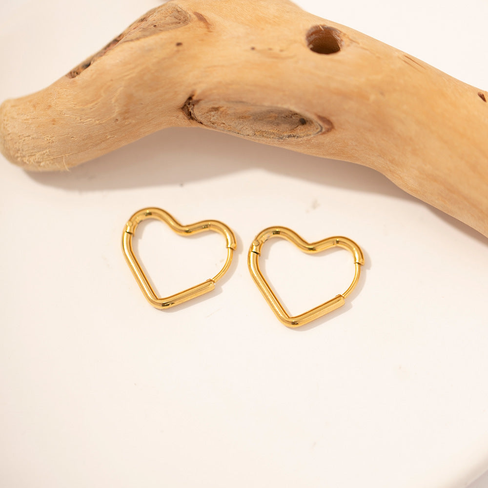 Heart Contour Earrings Winsleyco