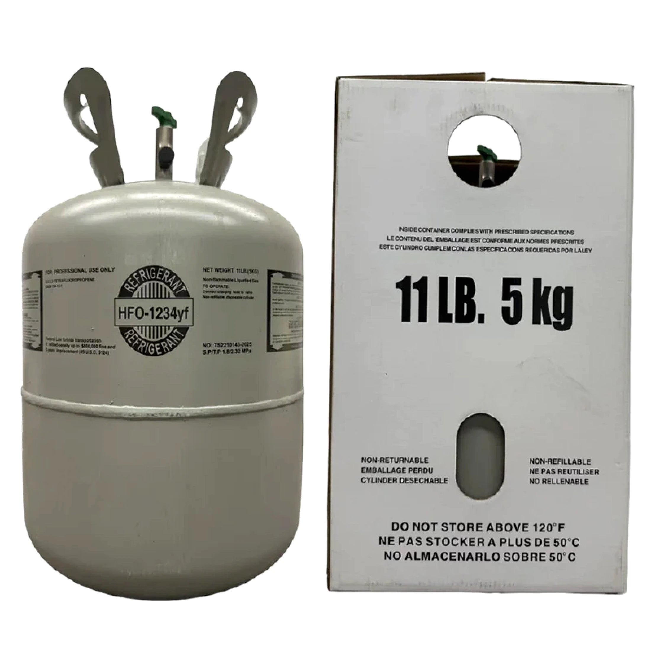 11 LB R1234yf Low-GWP Automotive AC Refrigerant Amsterdam Style
