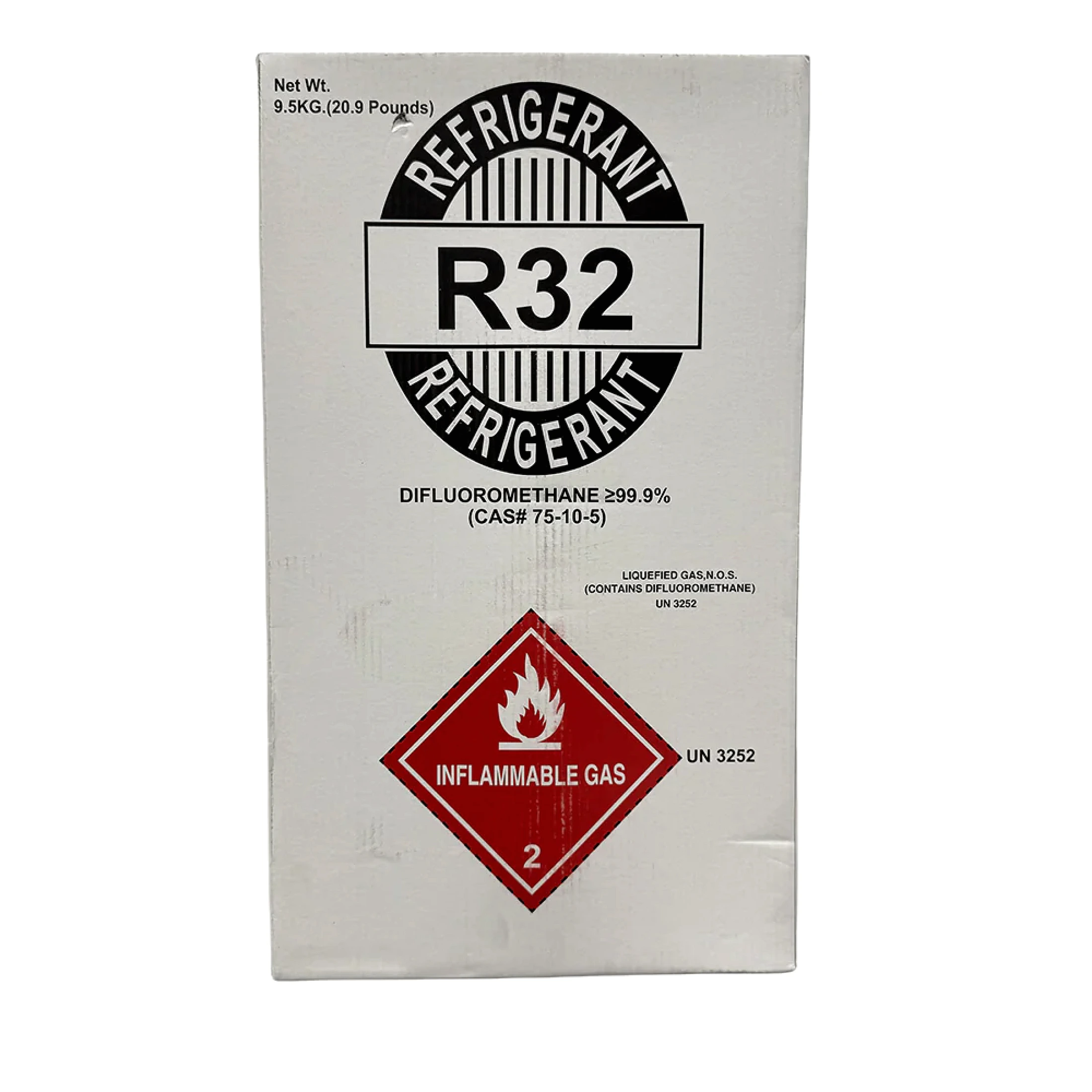 20.9 LB R-32 (Difluoromethane) A2L Refrigerant Gas for HVAC Systems Amsterdam Style