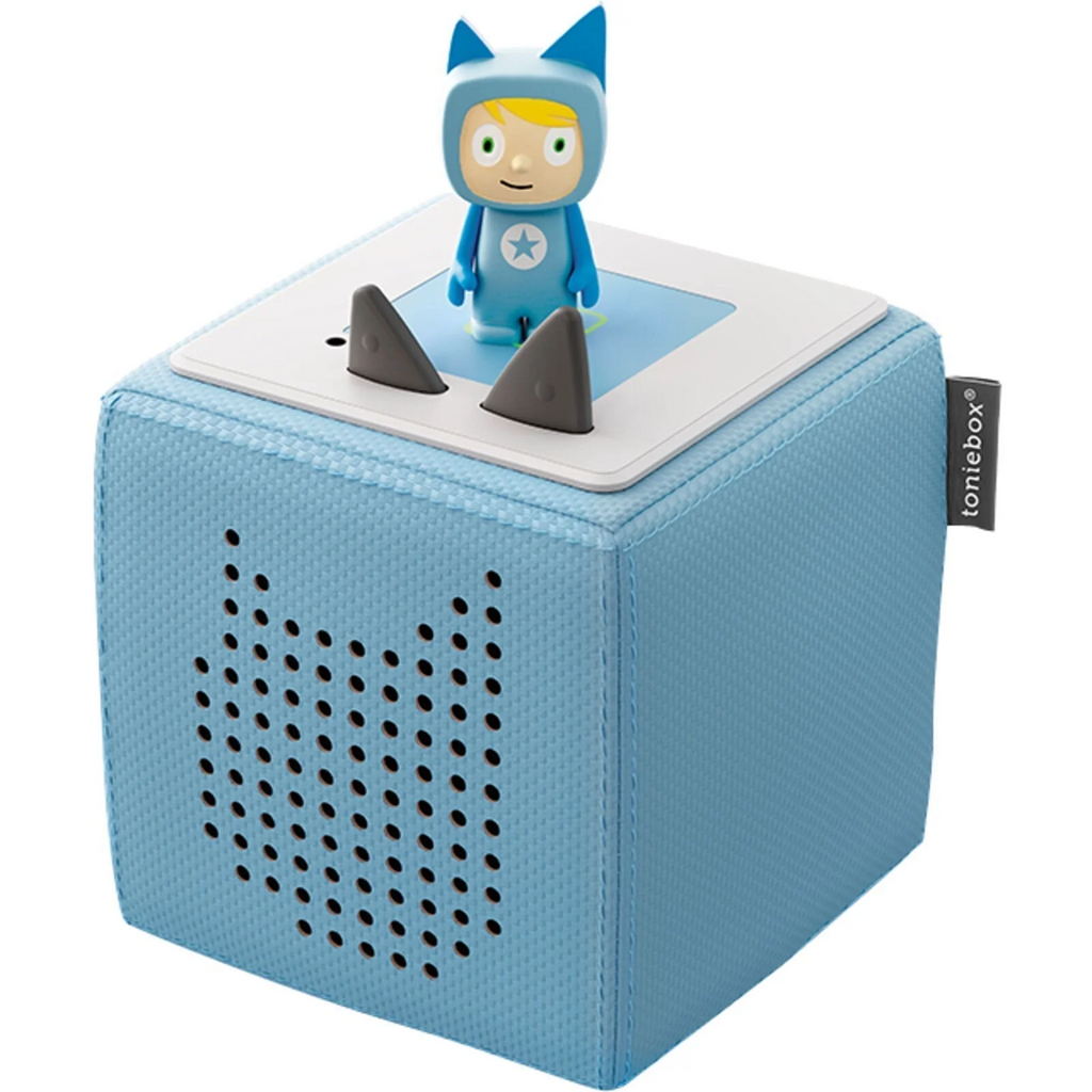Tonies Toniebox Starter Set Light Blue with charging station and Creative-Tonie